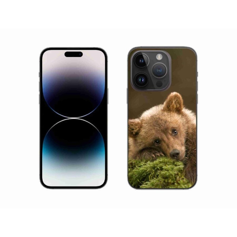 Gélový kryt mmCase na mobil iPhone 14 Pro 6.1 - medveď