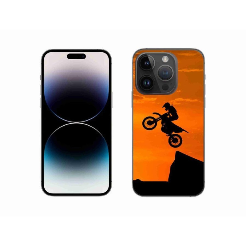 Gélový kryt mmCase na mobil iPhone 14 Pro 6.1 - motocross