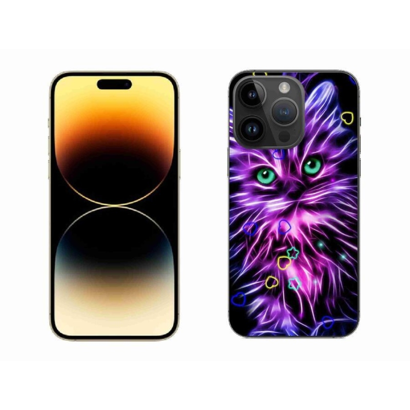 Gélový kryt mmCase na mobil iPhone 14 Pro Max 6.7 - abstraktná mačka