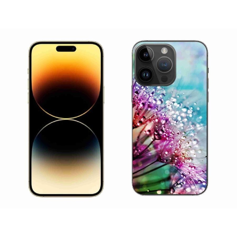 Gélový kryt mmCase na mobil iPhone 14 Pro Max 6.7 - farebné kvety