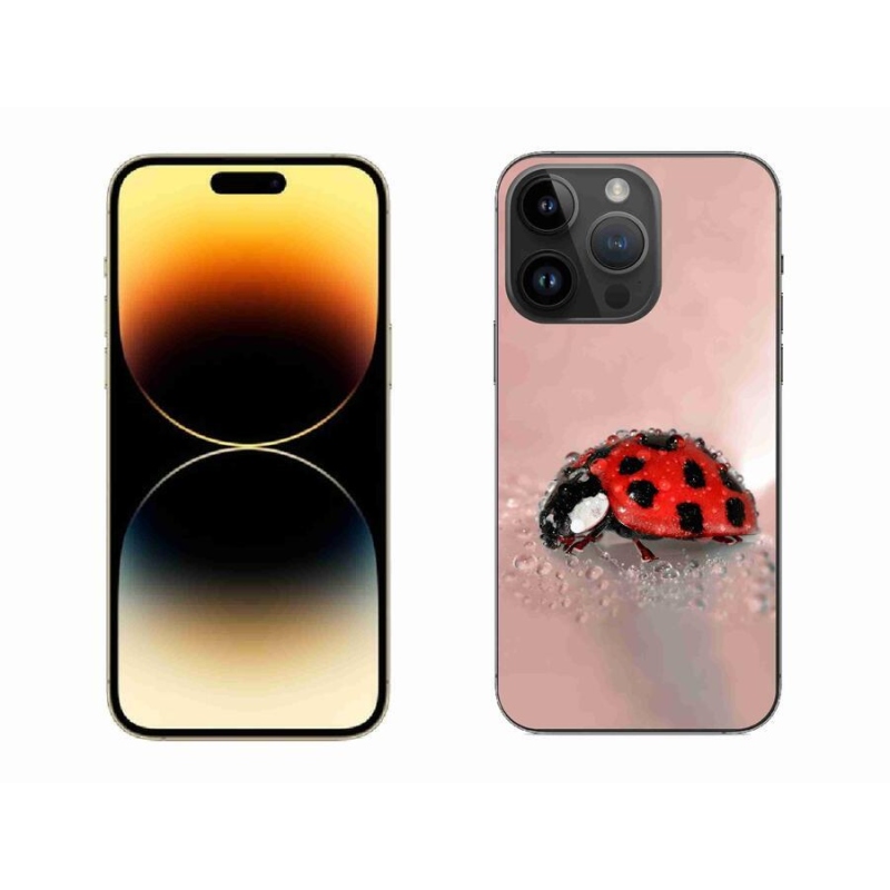 Gélový kryt mmCase na mobil iPhone 14 Pro Max 6.7 - lienka