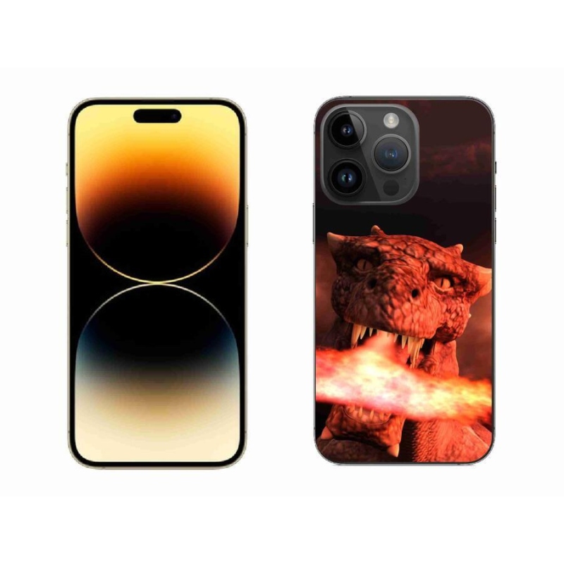 Gélový kryt mmCase na mobil iPhone 14 Pro Max 6.7 - drak