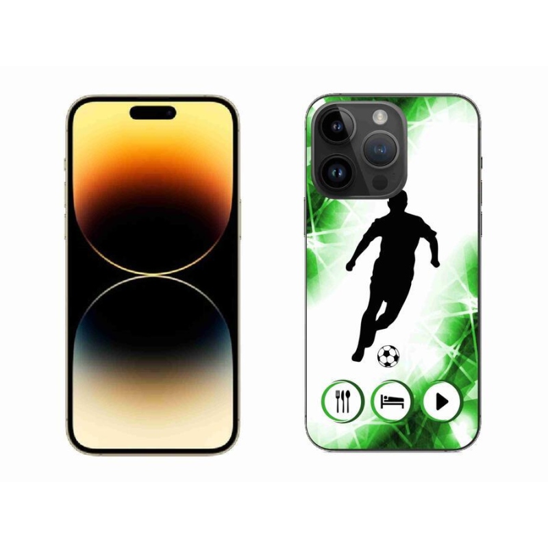 Gélový kryt mmCase na mobil iPhone 14 Pro Max 6.7 - futbalista