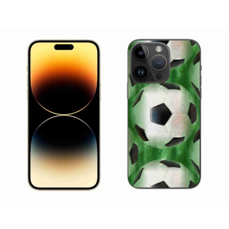 Gélový kryt mmCase na mobil iPhone 14 Pro Max 6.7 - futbalová lopta