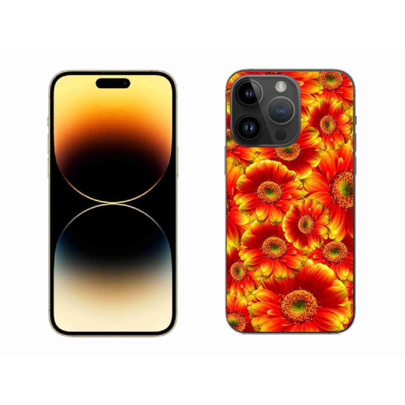 Gélový kryt mmCase na mobil iPhone 14 Pro Max 6.7 - gerbera 1