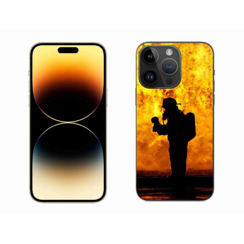 Gélový kryt mmCase na mobil iPhone 14 Pro Max 6.7 - hasič