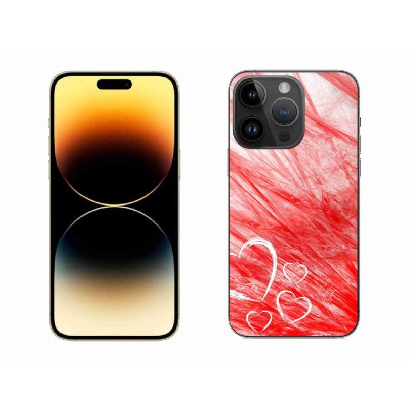 Gélový kryt mmCase na mobil iPhone 14 Pro Max 6.7 - heart