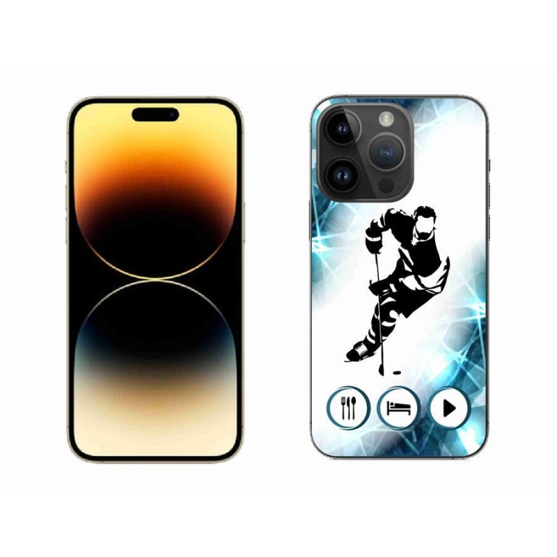 Gélový kryt mmCase na mobil iPhone 14 Pro Max 6.7 - hokej 1