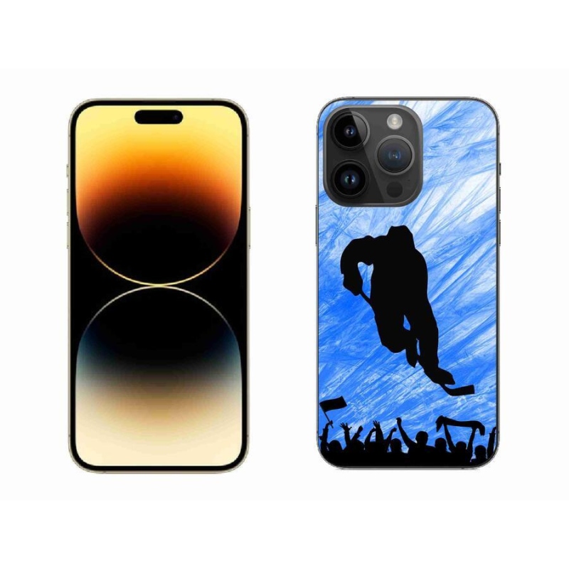 Gélový kryt mmCase na mobil iPhone 14 Pro Max 6.7 - hokejový hráč