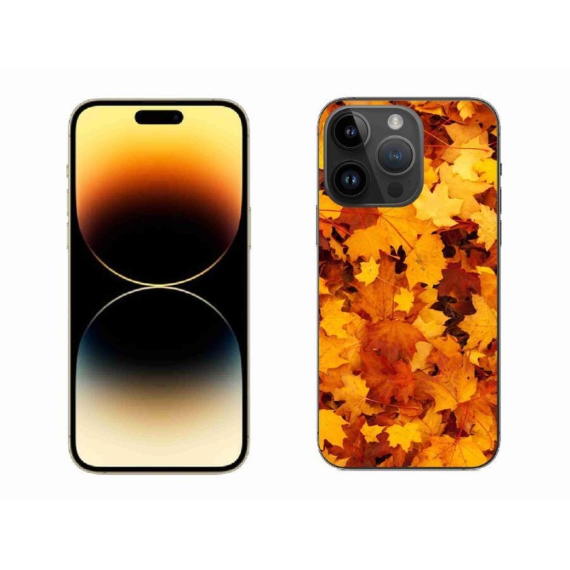 Gélový kryt mmCase na mobil iPhone 14 Pro Max 6.7 - javorové listy