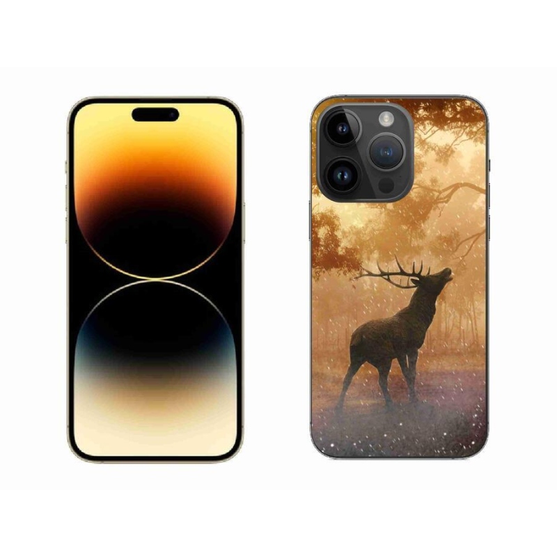Gélový kryt mmCase na mobil iPhone 14 Pro Max 6.7 - jeleň v ruji