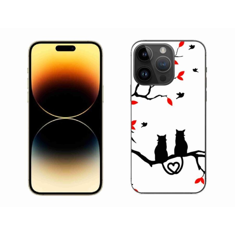 Gélový kryt mmCase na mobil iPhone 14 Pro Max 6.7 - mačacia láska