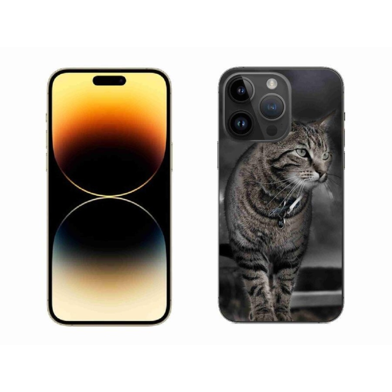 Gélový kryt mmCase na mobil iPhone 14 Pro Max 6.7 - mačka