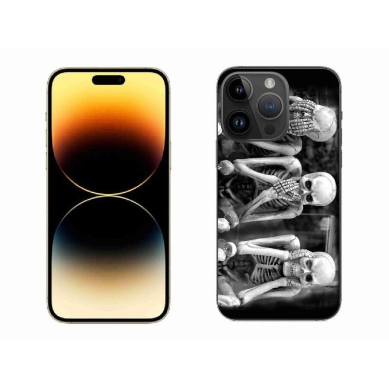 Gélový kryt mmCase na mobil iPhone 14 Pro Max 6.7 - kostlivci