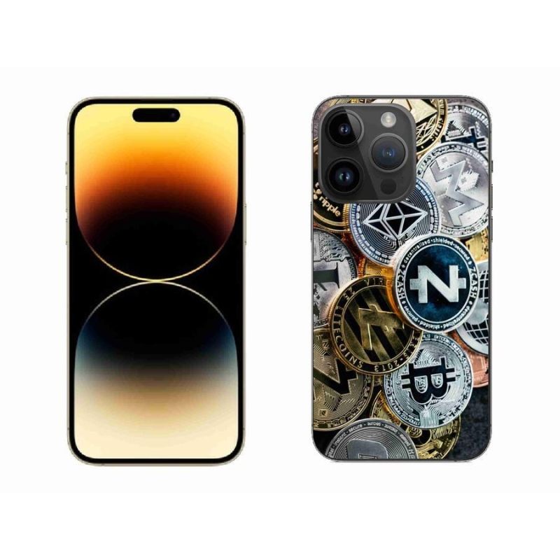 Gélový kryt mmCase na mobil iPhone 14 Pro Max 6.7 - kryptomeny
