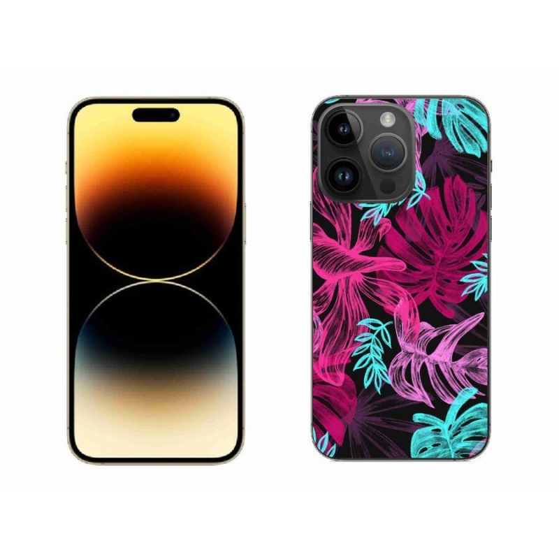Gélový kryt mmCase na mobil iPhone 14 Pro Max 6.7 - kvety 1