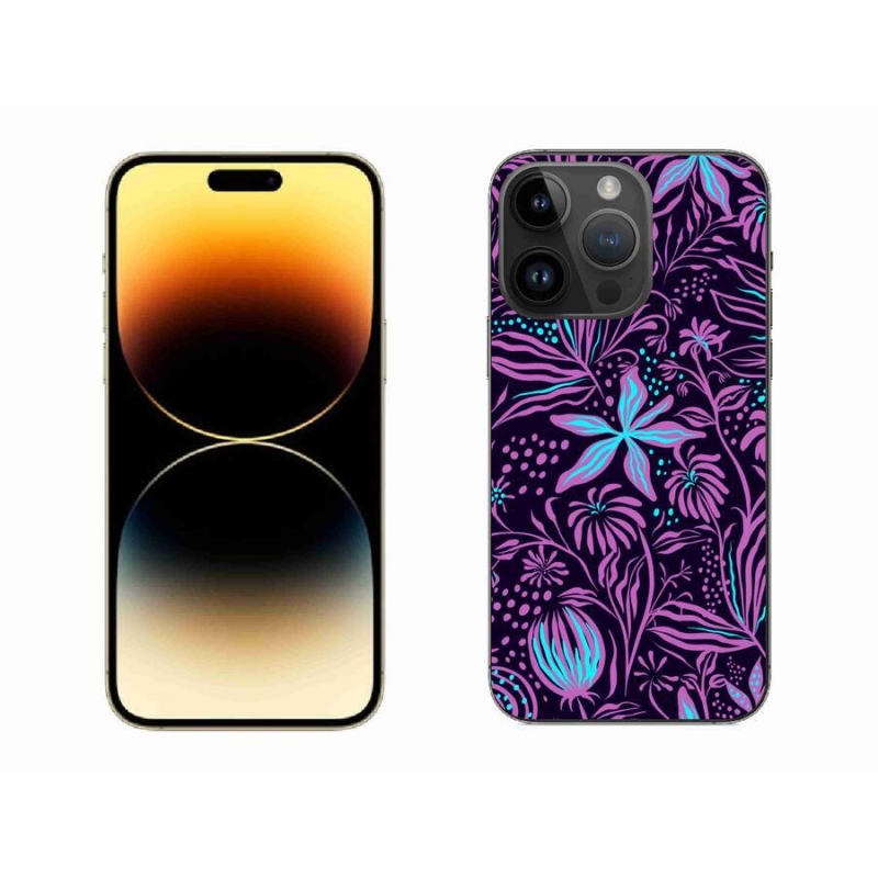 Gélový kryt mmCase na mobil iPhone 14 Pro Max 6.7 - kvety 2