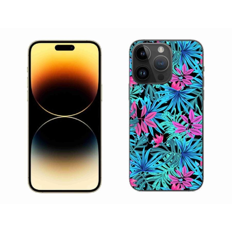 Gélový kryt mmCase na mobil iPhone 14 Pro Max 6.7 - kvety 3