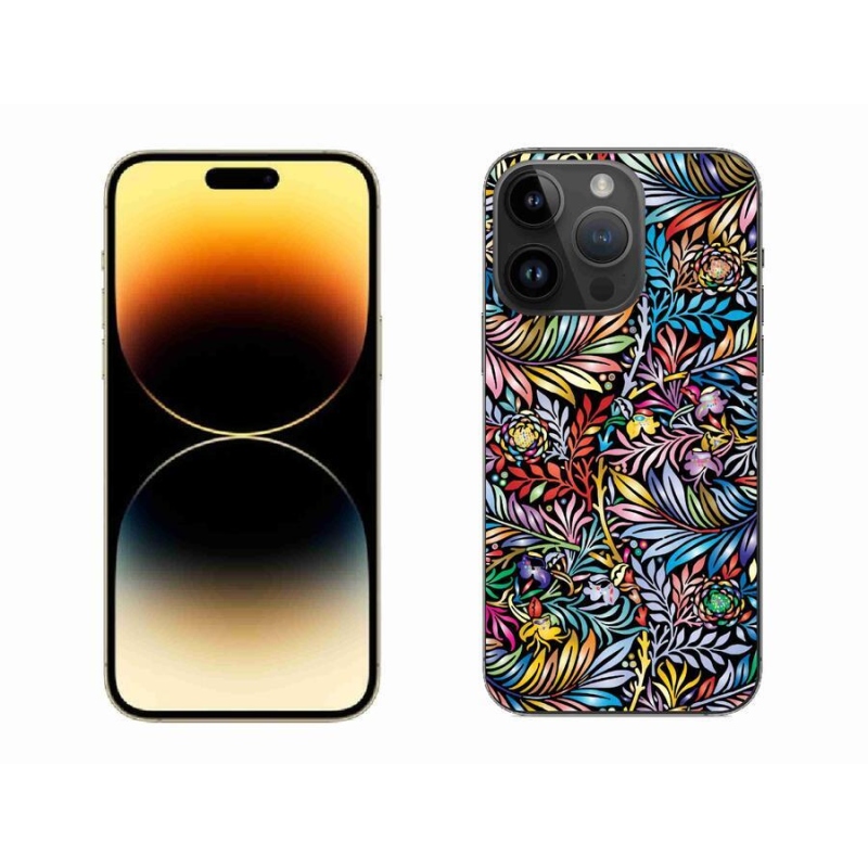 Gélový kryt mmCase na mobil iPhone 14 Pro Max 6.7 - kvety 5