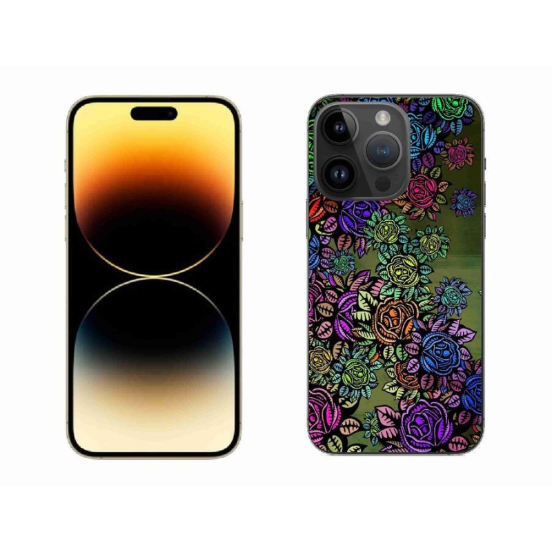 Gélový kryt mmCase na mobil iPhone 14 Pro Max 6.7 - kvety 6