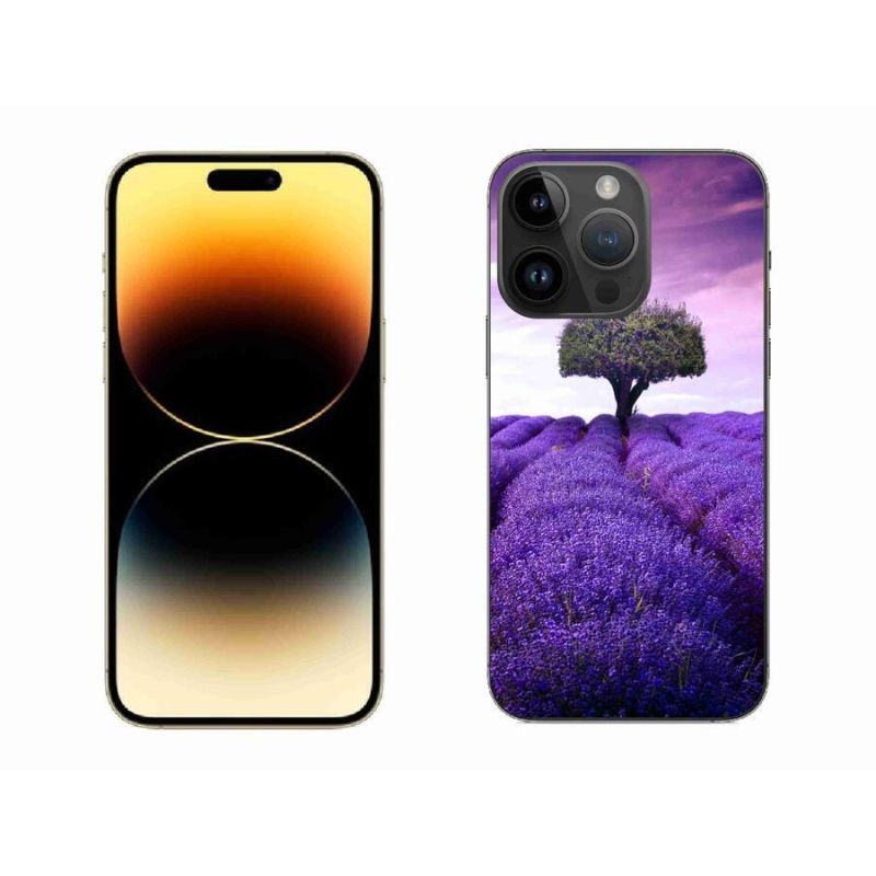 Gélový kryt mmCase na mobil iPhone 14 Pro Max 6.7 - levanduľová lúka
