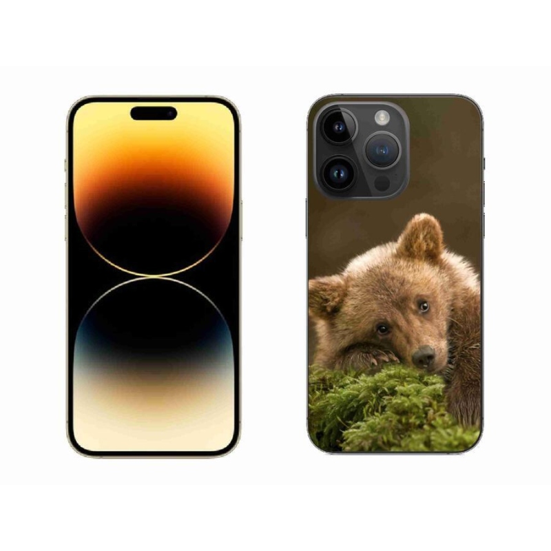Gélový kryt mmCase na mobil iPhone 14 Pro Max 6.7 - medveď