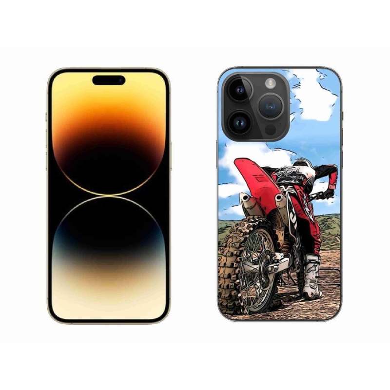 Gélový kryt mmCase na mobil iPhone 14 Pro Max 6.7 - moto