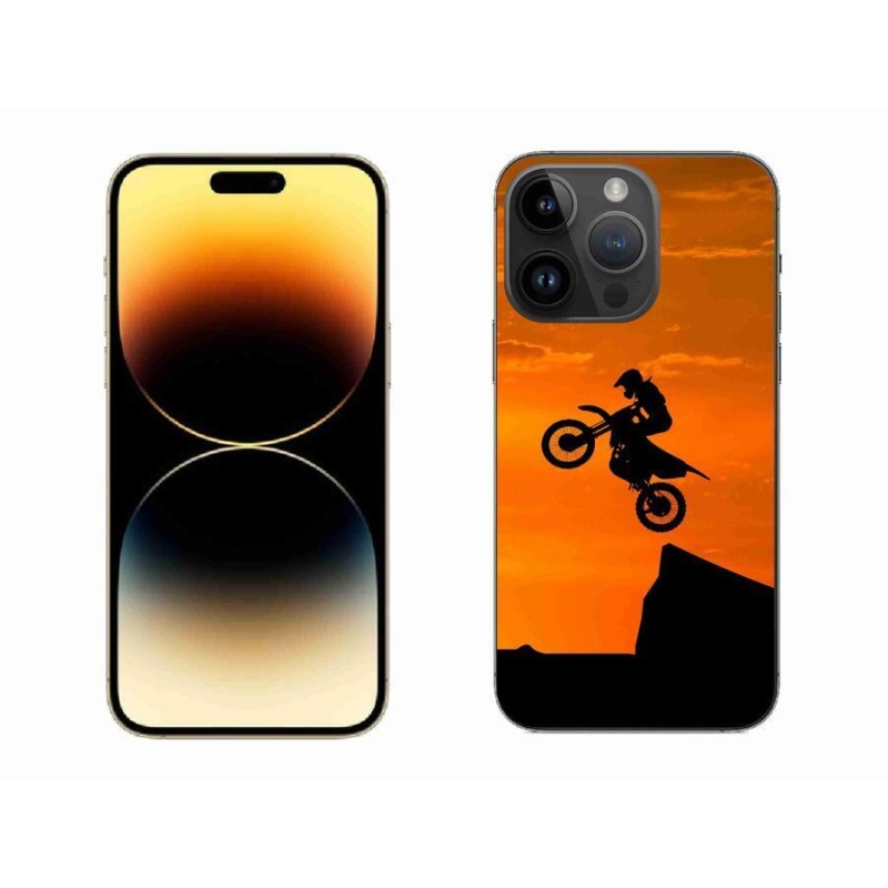 Gélový kryt mmCase na mobil iPhone 14 Pro Max 6.7 - motocross