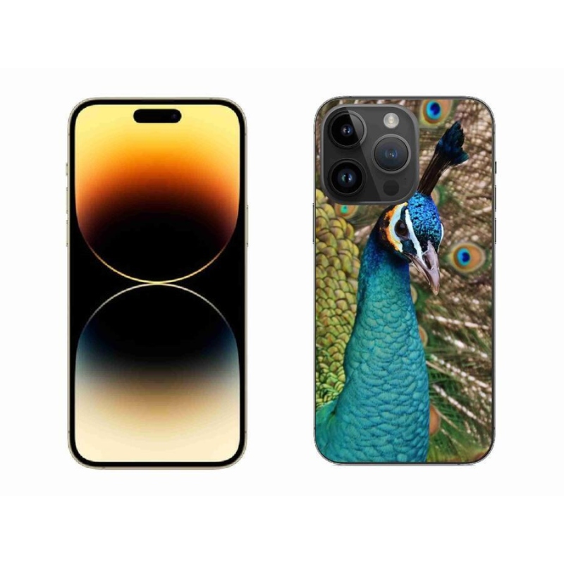 Gélový kryt mmCase na mobil iPhone 14 Pro Max 6.7 - páv
