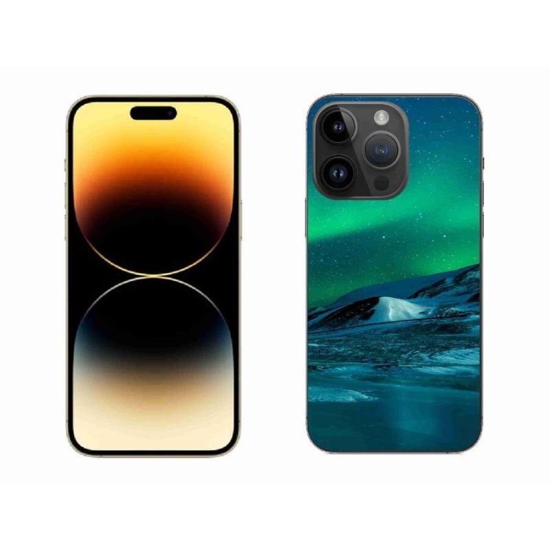 Gélový kryt mmCase na mobil iPhone 14 Pro Max 6.7 - polárna žiara