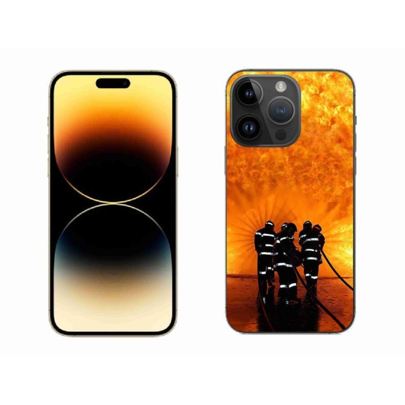 Gélový kryt mmCase na mobil iPhone 14 Pro Max 6.7 - požiar