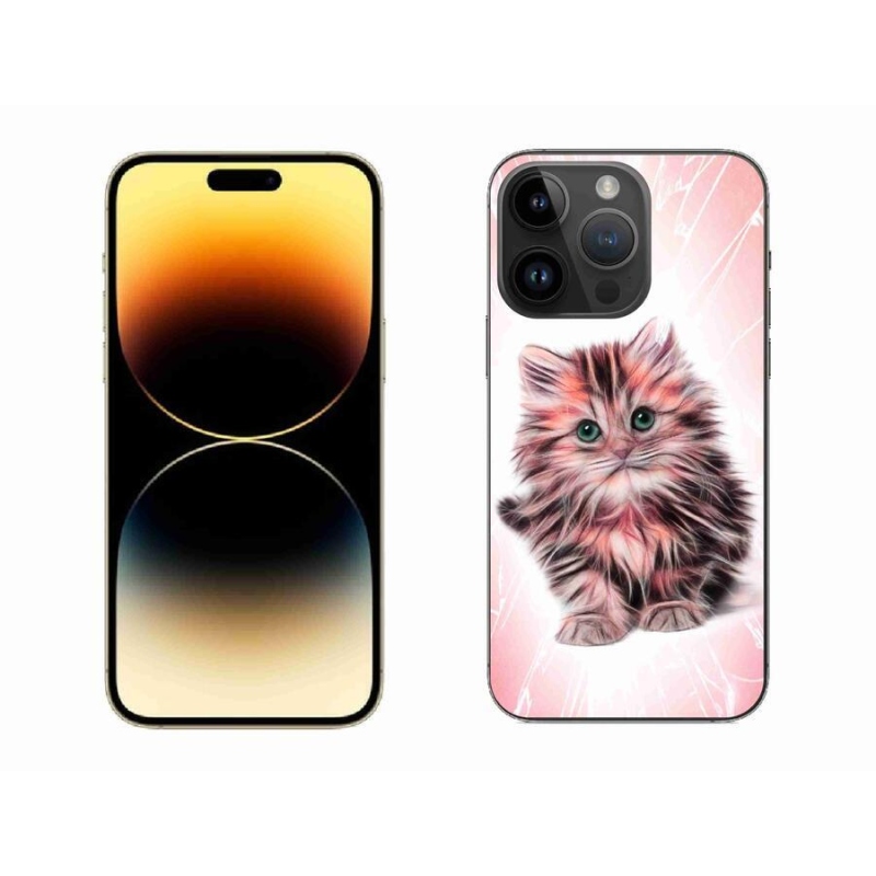 Gélový kryt mmCase na mobil iPhone 14 Pro Max 6.7 - roztomilé mačiatko