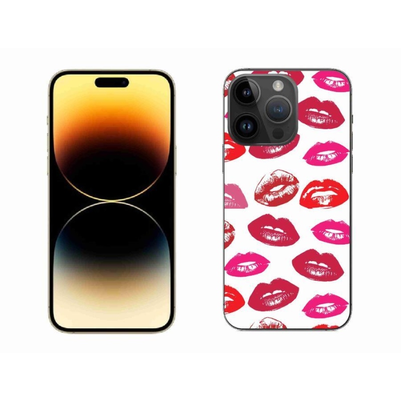 Gélový kryt mmCase na mobil iPhone 14 Pro Max 6.7 - pery