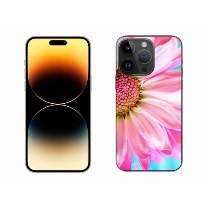 Gélový kryt mmCase na mobil iPhone 14 Pro Max 6.7 - ružová kvetina