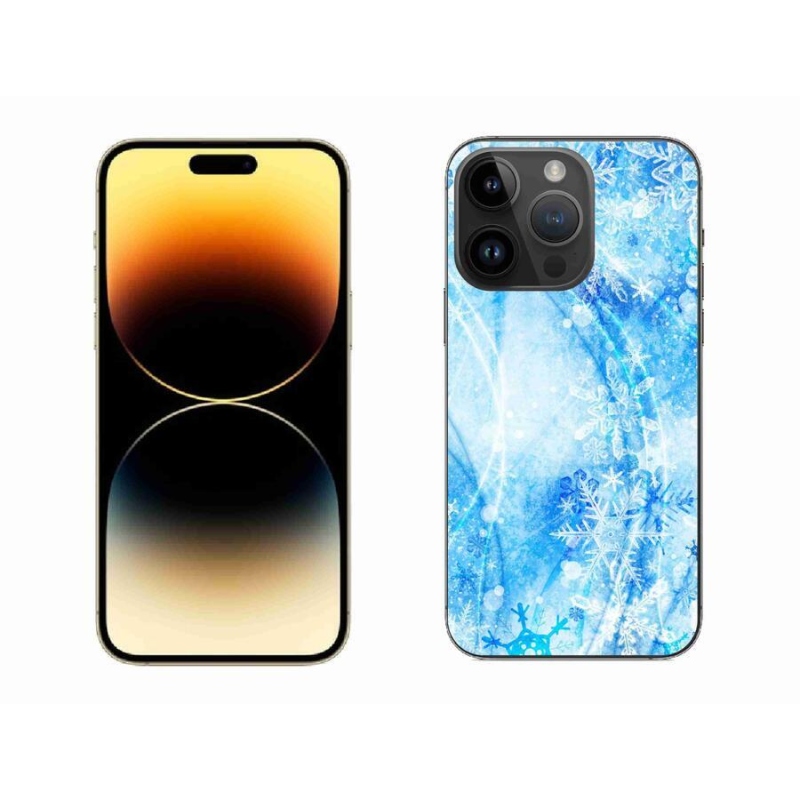 Gélový kryt mmCase na mobil iPhone 14 Pro Max 6.7 - snehové vločky