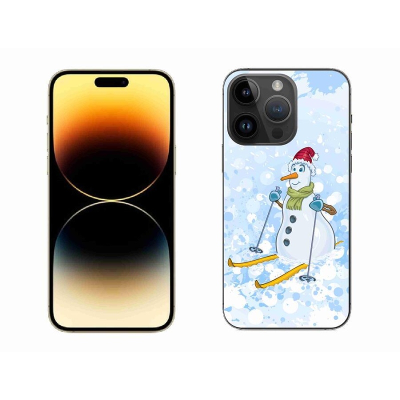 Gélový kryt mmCase na mobil iPhone 14 Pro Max 6.7 - snehuliak