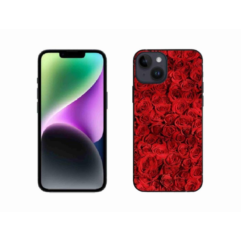 Gélový kryt mmCase na mobil iPhone 14 - ruža