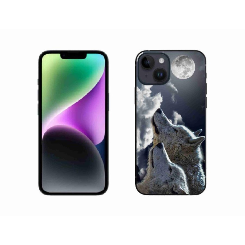 Gélový kryt mmCase na mobil iPhone 14 - vlci