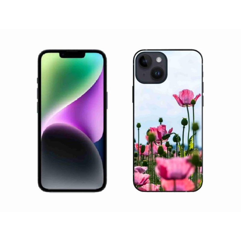 Gélový kryt mmCase na mobil iPhone 14 - vlčí mak