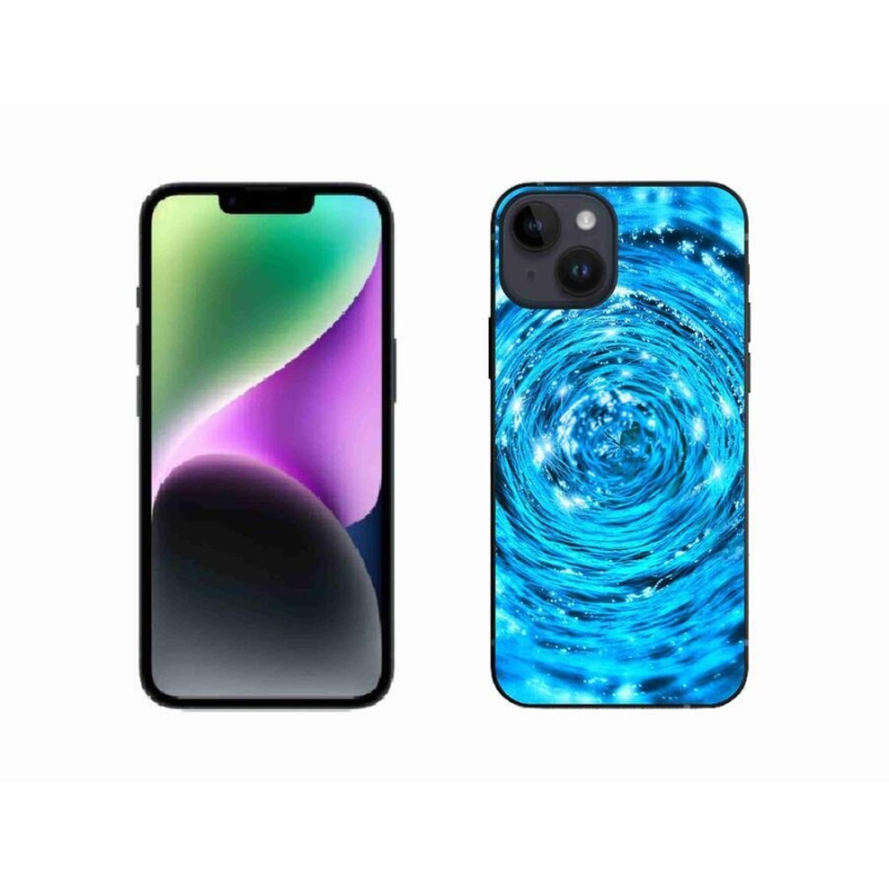Gélový kryt mmCase na mobil iPhone 14 - vodný vír