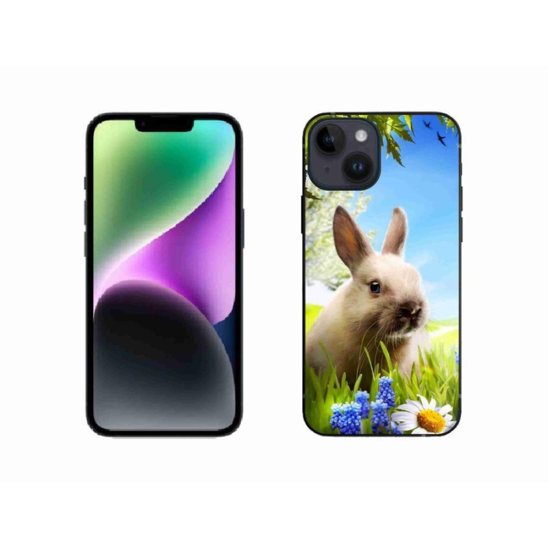 Gélový kryt mmCase na mobil iPhone 14 - zajačik