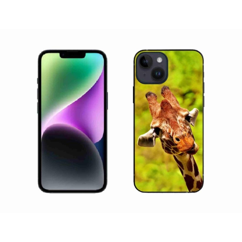 Gélový kryt mmCase na mobil iPhone 14 - žirafa