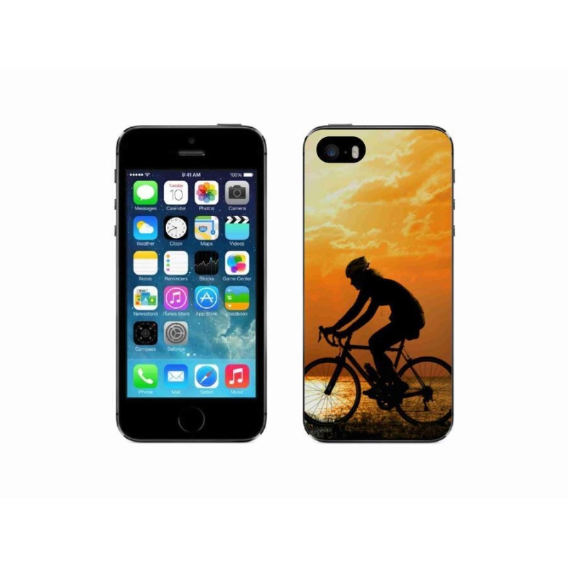 Gélový kryt mmCase na mobil iPhone 5 / 5s - cyklovýlety