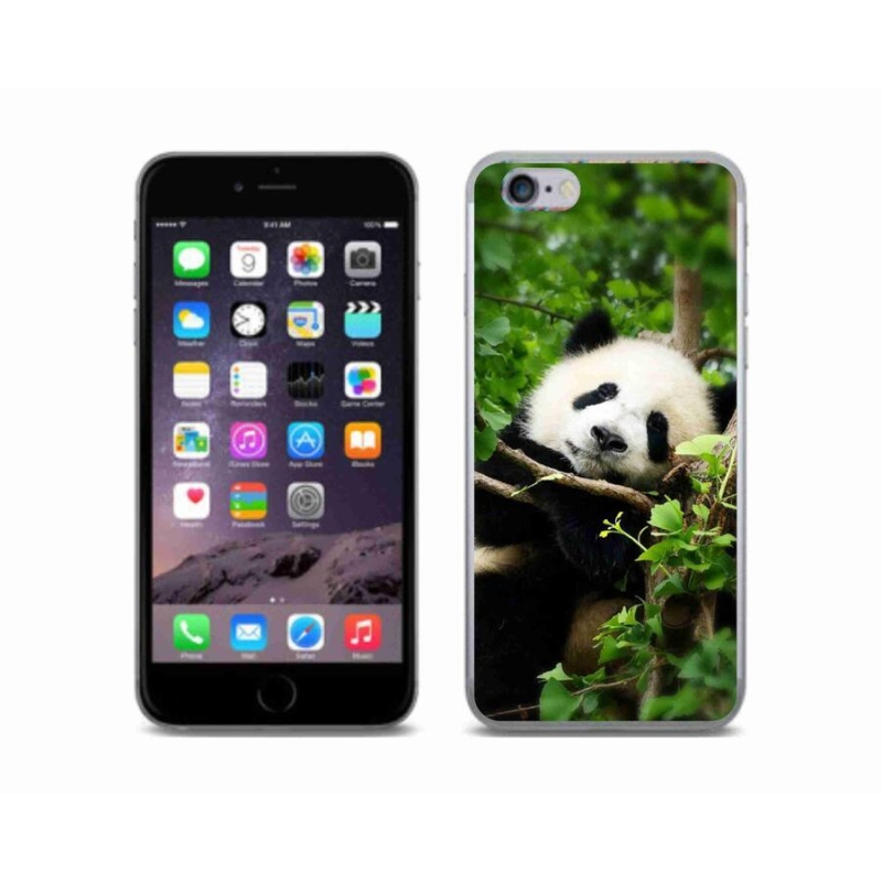 Gélový kryt mmCase na mobil iPhone 6/6S - panda