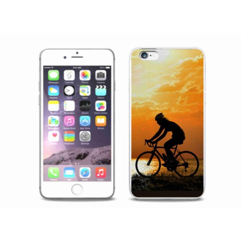 Gélový kryt mmCase na mobil iPhone 6 / 6S Plus - cyklovýlety