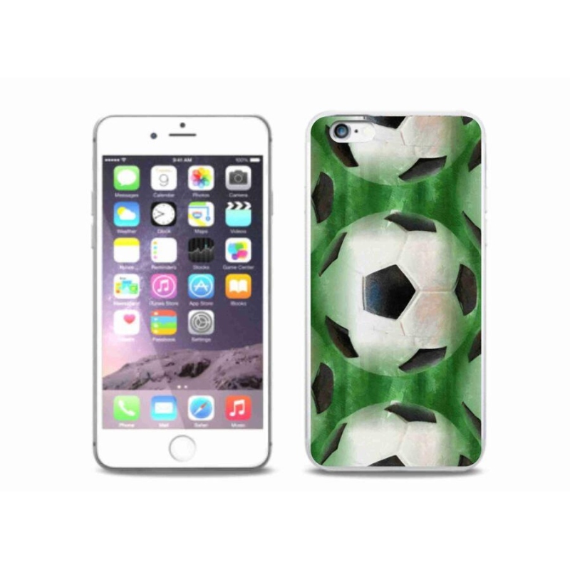 Gélový kryt mmCase na mobil iPhone 6 / 6S Plus - futbalová lopta