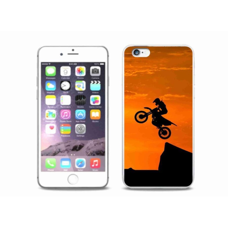 Gélový kryt mmCase na mobil iPhone 6 / 6S Plus - motocross