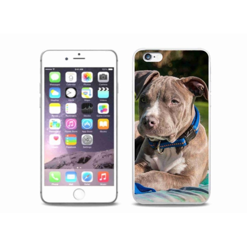 Gélový kryt mmCase na mobil iPhone 6 / 6S Plus - pitbull