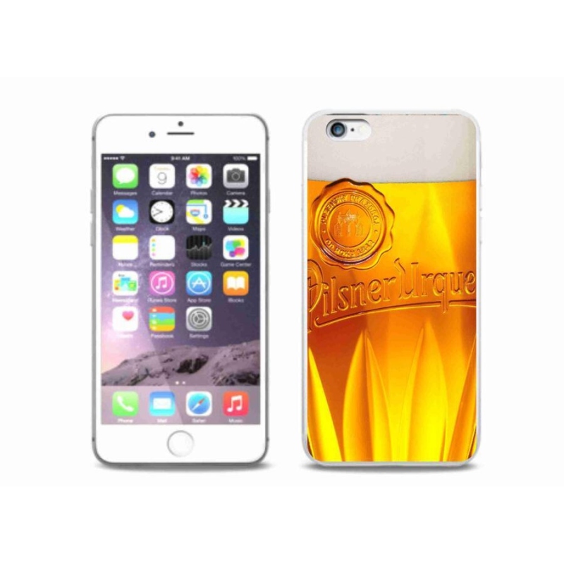 Gélový kryt mmCase na mobil iPhone 6 / 6S Plus - pivo