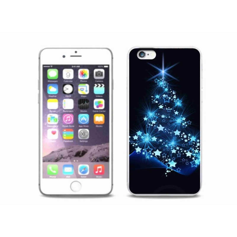 Gélový kryt mmCase na mobil iPhone 6 / 6S Plus - vianočný stromček